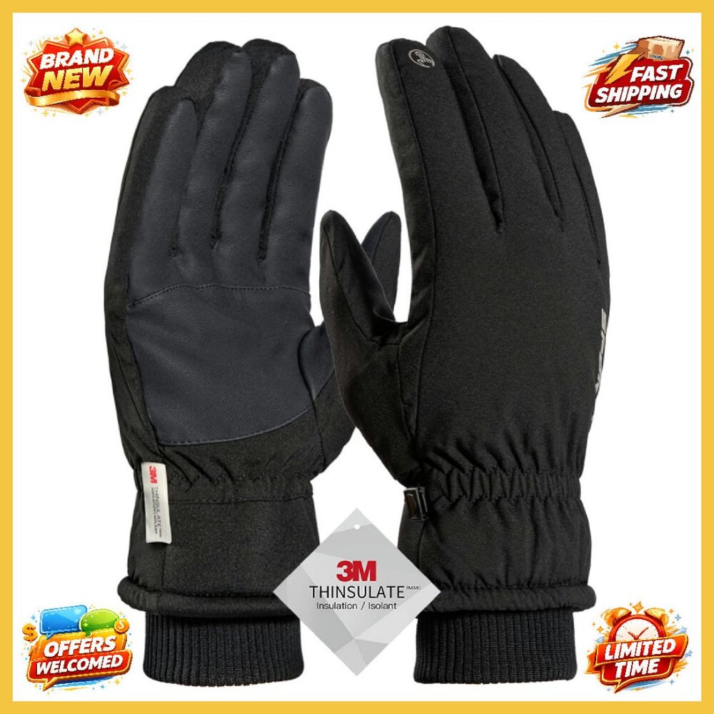 Winter Gloves Thermal Lining Windproof Waterproof… - image 1